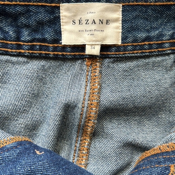 NWOT Sézane Tommy High-Waisted Button-
Fly Trousers - Picture 5 of 7